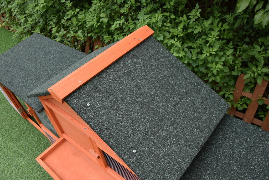 Upgrade your backyard with the Pawhub Double Run Wooden Chicken Coop & Rabbit Hutch! Perfect home for bunnies and chickens! 🐰🐔✨